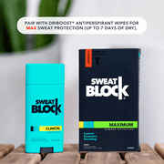 SweatBlock Clinical Strength Deodorant + Antiperspriant for 48hr Sweat & Odor Control