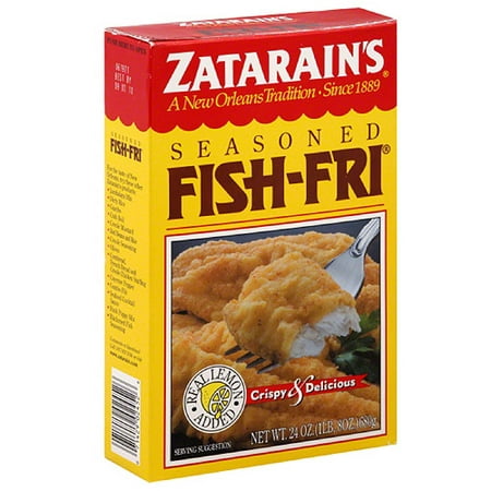 Zatarain's Seasoned Fish Fri New Orleans Style Seafood Breading Mix, 24 ...