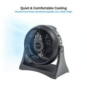 Comfort Zone 8 in. Table Fan, 3 Speed, Wall Mountable, Tilt