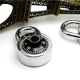 thumbnail image 2 of Yingyy Rotary Padlock Combination Code Lock Digit Password Lock for Suitcase Luggage Cupboard Cabinet Locker, 2 of 8