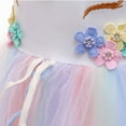 thumbnail image 5 of Girls' Unicorn Costume Princess Long Maxi Dress for Birthday Party, Child 3t, 5 of 7