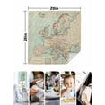 thumbnail image 4 of Vintage Map Cloth Napkins Set of 4 Reusable Dinner Napkins, Western Retro Art Maps Cocktail Napkin Washable Table Napkins for Wedding/Holiday Party/Baby Shower 20"x20", 4 of 7