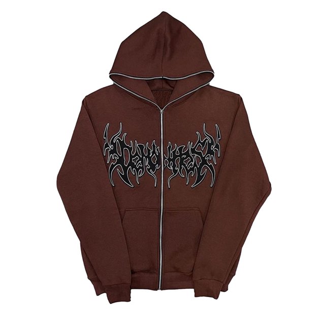 WILLBEST Sudadera con Capucha para Hombre, Cómoda, Holgada, Informal, con Cremallera y Personalidad Mediana