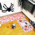 thumbnail image 2 of Set of 2 Halloween Ghost Kitchen Mats Pink Ghost Kitchen Mats Cute Halloween Bathroom Rug Non Slip Floor Mat for Kitchen Vintage Farmhouse Mats for Halloween Indoor Outdoor, 2 of 6