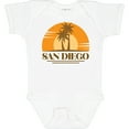 thumbnail image 3 of Inktastic San Diego California Retro Sunset Boys or Girls Baby Bodysuit, 3 of 5