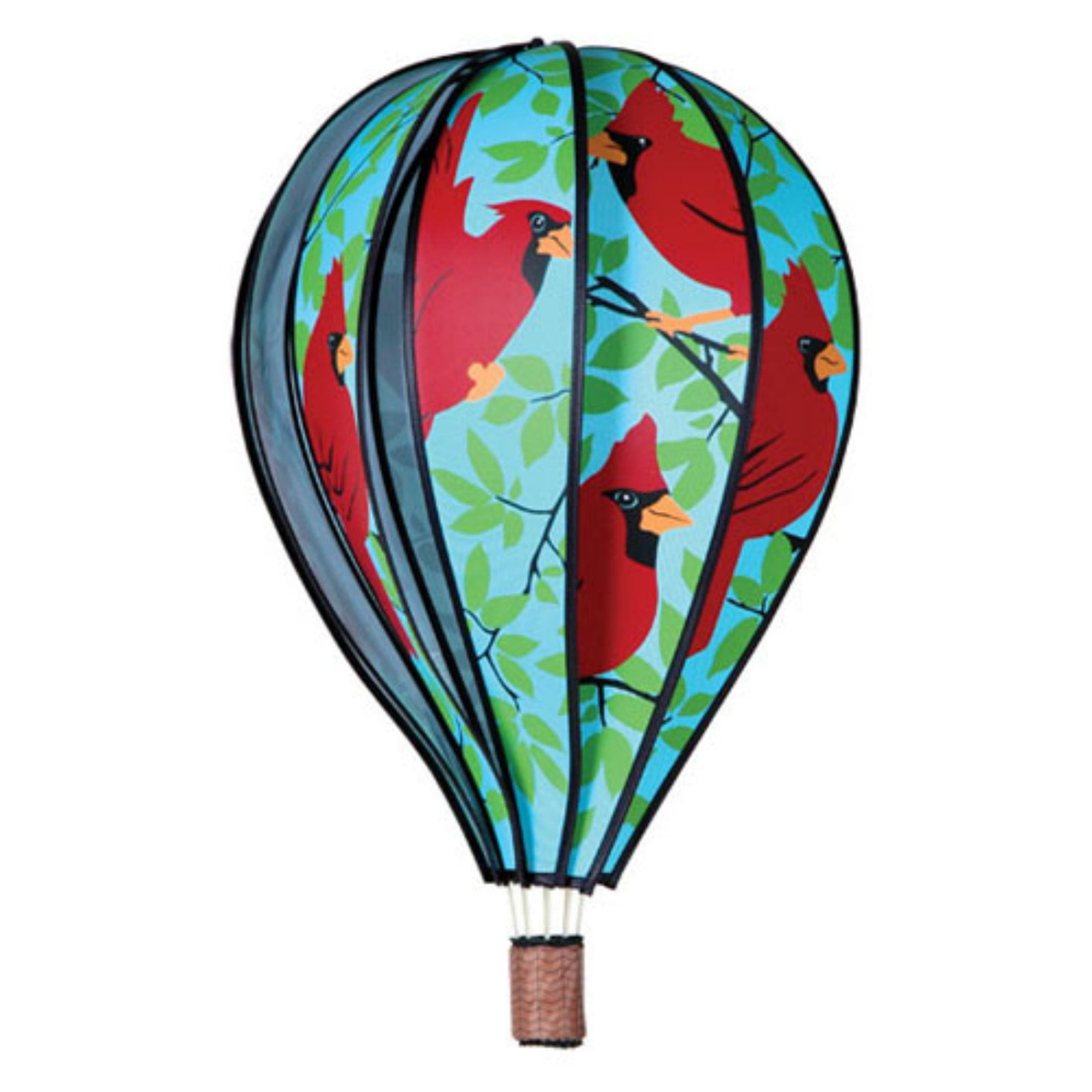 Premier Designs 22 in. Hot Air Balloon Cardinals Wind Spinner