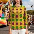 thumbnail image 6 of Wowcloth Woman's Round Neck Blouse, Casual and Comfortable for Daily Wear and Festive Wears, 6 of 8