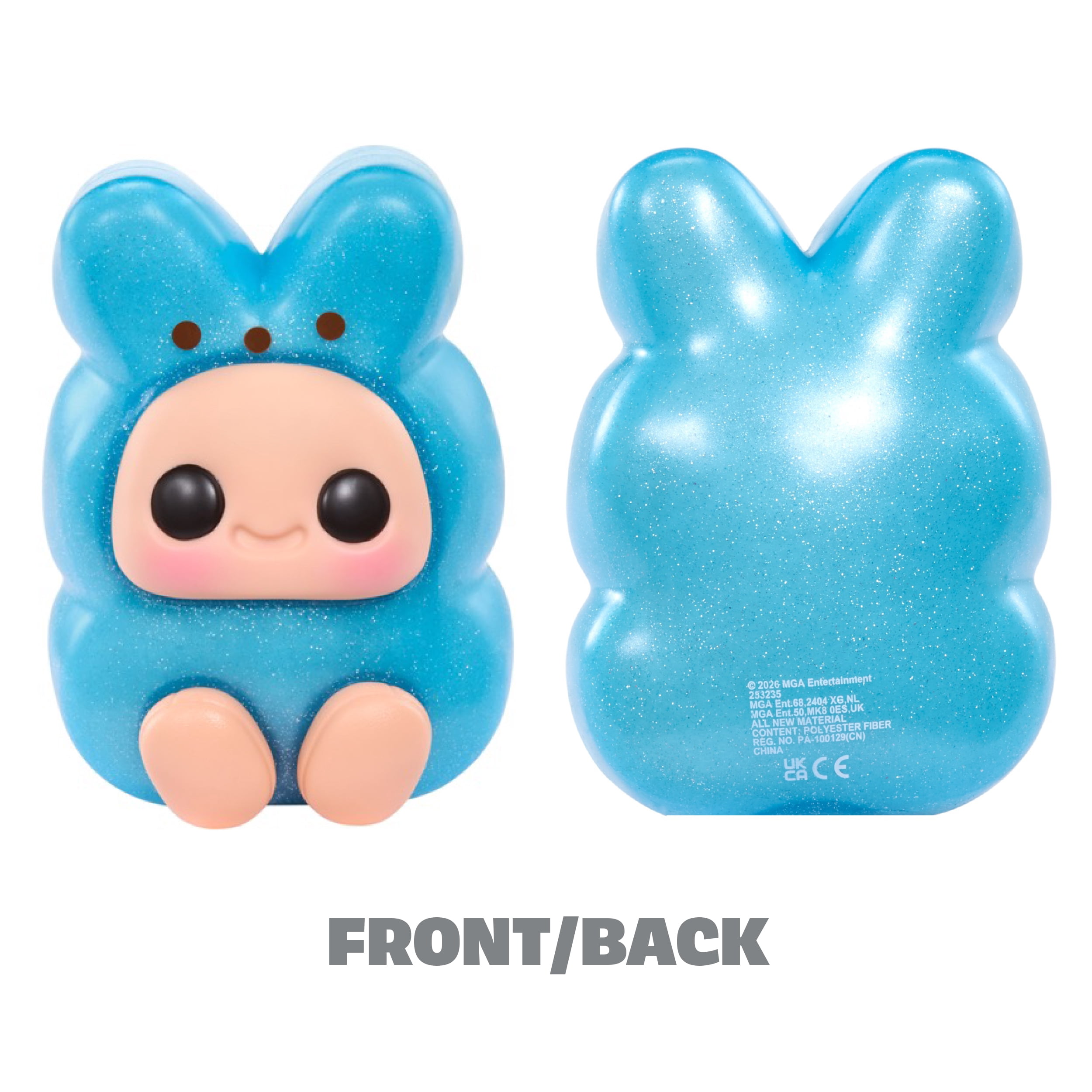 Hyojo PEEPS Marshmallow Bunny Series, Blind Box Collectible Plush, Limited Edition Toy Gift for All Ages, 3 to Collect, Pink, Yellow and Blue