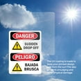 thumbnail image 6 of (2 Pack) Sudden Drop Off With Symbol Bilingual OSHA Danger Sign, 6 of 7