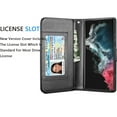 thumbnail image 5 of Galaxy S22 Ultra Case, for Samsung Galaxy S22 Ultra Wallet Case, [9 Card Slots] PU Leather ID Credit Holder Folio Flip [Detachable] Kickstand Phone Cover & Lanyard for Samsung S22 Ultra [Black], 5 of 6