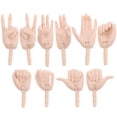thumbnail image 1 of MasteelfCA 10 Pcs Fausses Pièces de Main Mini Pièces de Main Joints en Plastique pour Poupée Diy, 1 of 9