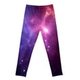 thumbnail image 3 of Tiijoy Toddler Girls Galaxy Print Leggings High Rise Stretch Athletic Tights Active Pants, 3 of 3