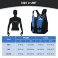 thumbnail image 4 of Owntop Life Jacket Adult Swim Vest,Men Women Flotation Buoyancy Aid Swimsuit with Adjustable Safety Strap for Swimming Kayaking Fishing,Blue, 4 of 9