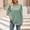 Green, variant on Olyvenn Women's Puff Sleeve Sweatshirts 2025 Fall Fashion Casual Crewneck Solid Twist Texture Pullover Tops for Bussion Work Army Green XL