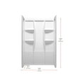 thumbnail image 2 of Elegant Kitchen and Bath Sterling 48 Inch Alcove Shower Wall Surround In Glossy White, 2 of 8