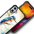 thumbnail image 3 of FKBRCL4U Compatible With iPhone 16 Case, Watercolor Bird Dragonfly Art Pattern For Girl Ultra Protection Shockproof Soft Silicone TPU Non-Slip Back, 3 of 7