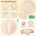 thumbnail image 6 of EssPur Sourdough Starter Kit, Complete Bread Baking Supplies with Banneton Proofing Basket, Bread Making Tools Set, Sourdough Kit Gift for Bakers, 6 of 9