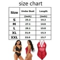 thumbnail image 2 of Lingerie for Women Teddy One Piece Lace Babydoll Bodysuit One Piece Lace Snap Crotch Bodysuit Shapewear, 2 of 8