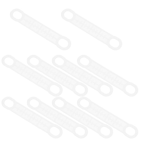 BESTYASH 10Pcs Clear Silicone Clothes Hanger Grips Strips Prevent Clothes Falling