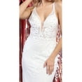 thumbnail image 5 of Formal Dress Shops Inc Juniors Womens Bridal Dress for Reception, 5 of 6
