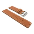 thumbnail image 3 of 24mm Leather Watch Band Strap, Stainless Steel Buckle, 3 of 7