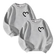 thumbnail image 1 of Timegard Chandails Molletonnés 2 Pcs pour Garçons Filles Tout-Petits Imprimé Manches Longues Chandail Confortable Mignon Col Ras du Cou Hauts Unisexe, 1 of 2
