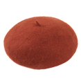 thumbnail image 2 of ZSQDM Women New Solid Color Adjustable beret Warm Hat In Autumn and Winter beanie for Women Uv Protection Sun Hats for Women berets Baseball Cap, 2 of 3