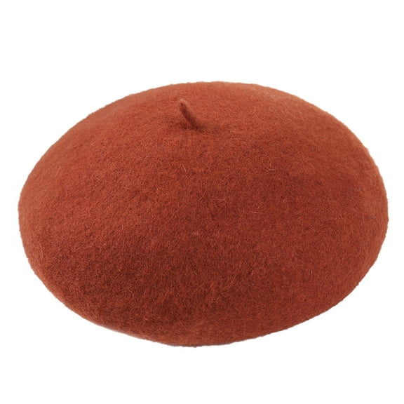 Fimkaul Womens Winter Beret Hats Solid Adjustable Wool Wool Warm In Fall Caps Berets Hat