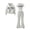 Light Gray-S1wt, variant on Vdoaml Girls 3 Piece Outfit Kids Zip Up Hoodie Cropped T Shirt Flare Long Pants Set Children Casual Fall Sweat Suit 13-14 Years Light Gray