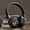 black, variant on Retro On-Ear Bluetooth 5.3 Wireless Headphones, 40mm Driver Immersive Stereo Bass Headset, 200H Standby 350mAh Type-C Charging Wired Audio Cable Included for Phone Laptop PC