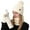 Milky White, variant on Rdhnmea Women Winter Beanie Hat Scarf Gloves Set, 3 Pcs Fleece Knitted Pompom Hat Thick Warm Neck Scarf and Gloves Winter Gift Accessories