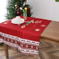 thumbnail image 2 of Christmas Santa Claus Print Tablecloth Rectangle Water Resistant Table Cloth for Dining Room 60 Inch by 84 Inch, 2 of 6