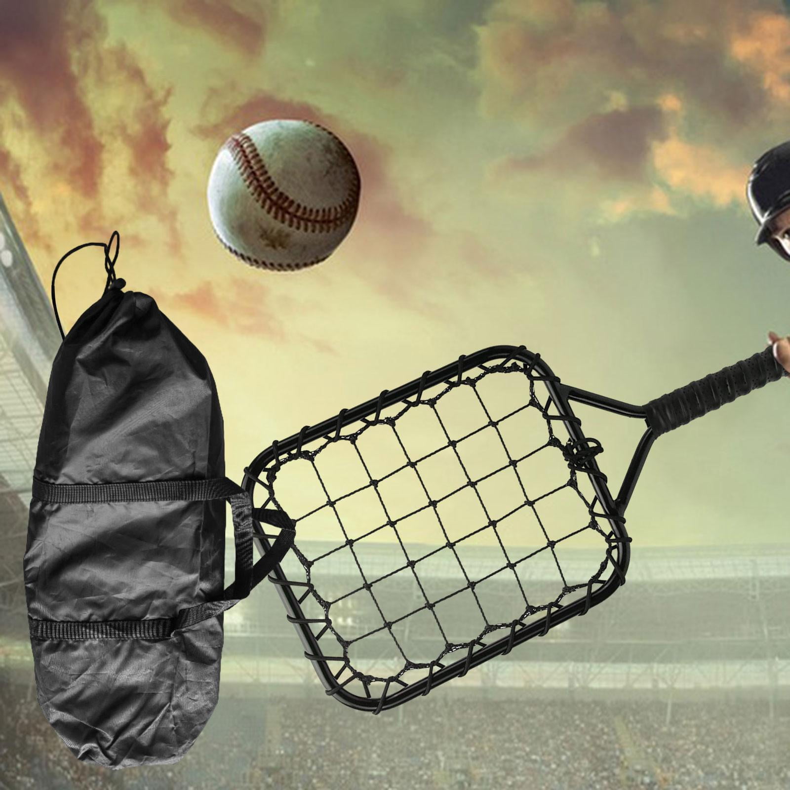 harayaa Baseball Practice Racket, Softball Racquet, Iron Tube Frame Technique Practicing Black