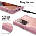 thumbnail image 4 of ExoGuard For Samsung Galaxy Note 20 Ultra 5G Case, Full-Body Phone Case with Kickstand (Pink), 4 of 7