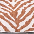 thumbnail image 5 of SAFAVIEH Machine Washable Rug Indoor/Outdoor Bermuda Collection - Bermuda Rada Abstract Indoor/Outdoor Area Rug, Rust/Ivory, 6'7" x 6'7" Round, 5 of 12