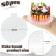 thumbnail image 2 of Tablas para tartas zsccxq, pequeñas, redondas, 10 cm, 50 unidades, desechables, blancas, 2 of 7