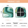 thumbnail image 3 of Teal Gold Marble Seat Covers for Dining Room Chairs Set Of 4,Stretch Printed Washable Chair Seat Cover with Elastic Ties and Button,Removable Waterproof Couch Cushion Covers, 3 of 6