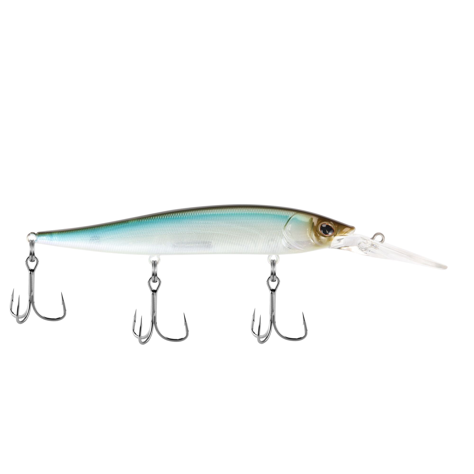 Berkley Stunna, 4.4 in, Jerkbaits, Stealth Minnow (1 Count)