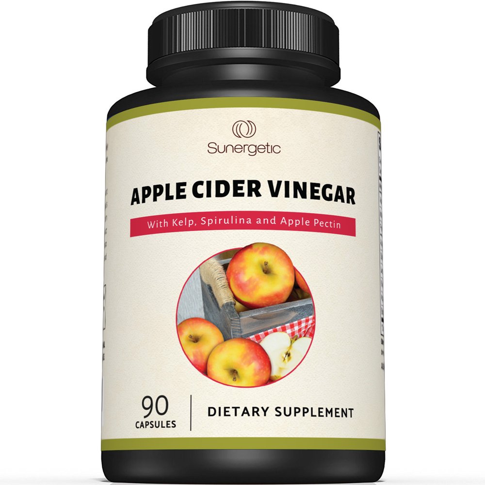 Premium Apple Cider Vinegar Capsules Includes Apple Pectin, Spirulina