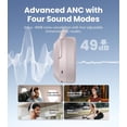 thumbnail image 5 of Restored Edifier W820NB Plus Gen 2 Wireless Over-Ear Noise Cancelling Headphone, -49 dB ANC, LDAC Hi-Res Audio, 88H Playtime, Spatial Sound, AI Clear Calls, Bluetooth V6.1 & Multipoint (Refurbished), 5 of 10