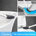 thumbnail image 4 of TidyBliss Silicone RV Toilet Brush and Holder Set for Camper (White), 4 of 8