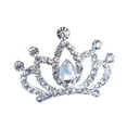 thumbnail image 2 of Skymirror Cute Kids Girls Rhinestone Princess Crown Hair Comb Hairpin Birthday Party Tiara, 2 of 8
