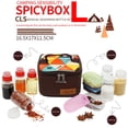 thumbnail image 3 of Especias Para Barbacoa Portátil, Caja De Especias Ligera Para Salsa De Especias, Juego De Botellas De Condimento Para Barbacoa Con Bolsa De Almacenamiento Para Acampar, Viajar, Picnic 10 Tarros Yuarrent HA012879-00, 3 of 7