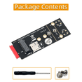thumbnail image 2 of M.2(NGFF) Key B Adapter with SIM Slot for 3G/4G/5G Module Supports NANO and 3042/3052 Type M.2 Key B Card Size, 2 of 10