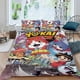 thumbnail image 2 of Yokai Watch Conjunto de sábanas temático, trío de piezas, cómodo y amigable con la piel, diseño único, regalo de decoración para el hogar para familiares, amigos y fans, 90 cm * 190 cm, 2 of 6