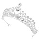 thumbnail image 5 of unbranded 1Ud Tiara Con De Cisne Y Pedrería Plateada Para Y, 5 of 8