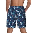 thumbnail image 4 of Uemuo Sea Sharks Pattern Mens Swim Trunks Quick Dry Board Shorts with Mesh Lining, Stretch Beach Shorts Quick Dry No-Chafing Board Shorts-X-Large, 4 of 9