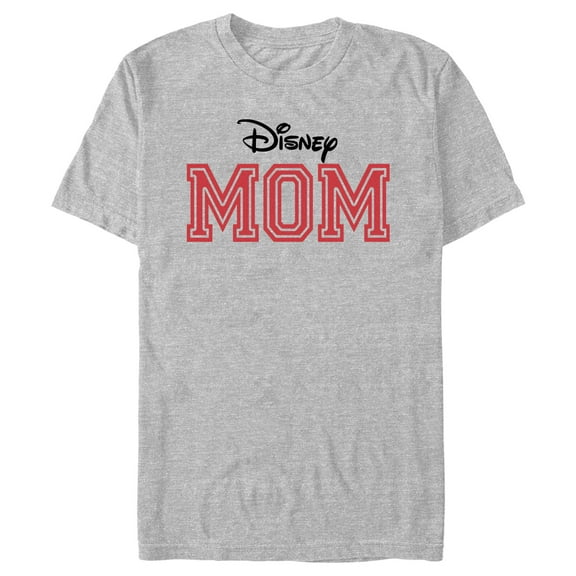 Men's Mickey & Friends Mother's Day Mom Official Logo  Graphic Tee Athletic Heather Small