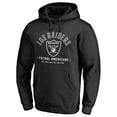 thumbnail image 2 of Men's Black Las Vegas Raiders Futbol Americano Pullover Hoodie, 2 of 3
