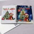 thumbnail image 4 of Merry Christmas and Happy New Year Santa Yorkshire Terrier Holiday Xmas Winter Spiral Bound Journal Yorkie Dog Lover Gifts 5x7in Spiral Notebook - 00024, 4 of 5